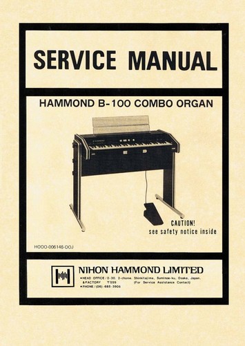Hammond 100 service manual - hammond,