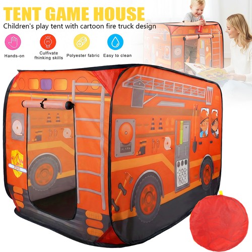 Fire truck play - truck, tent