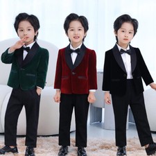 Children Boy Velvet Blazer
