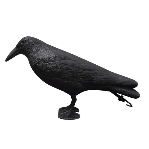 Black crow decoy bird scarer - decoy,