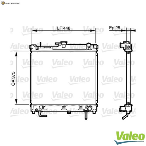 Radiator engine cooling - radiator, 735578
