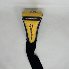 Taylormade RBZ Stage 2 Driver Head Cover Rocketballz Black Silver Yellow Used