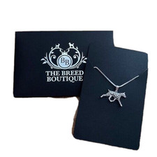 DOBERMANN DOG PENDANT WITH 18"