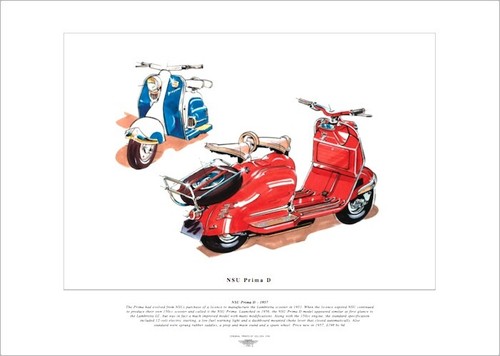 Nsu prima scooter fine - fine, art