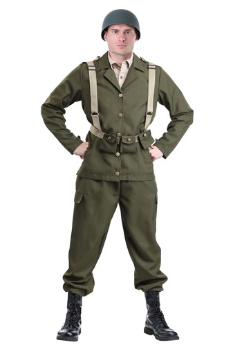 Deluxe ww2 soldier costume - ww2,