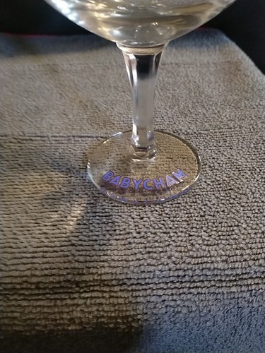 Babycham original glass - babycham, with