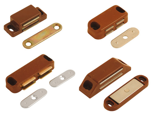 Brown mag catches cupboard - catches,