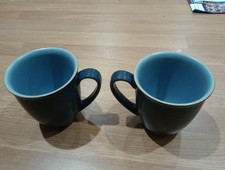 Denby Blue Jetty Mugs  X2