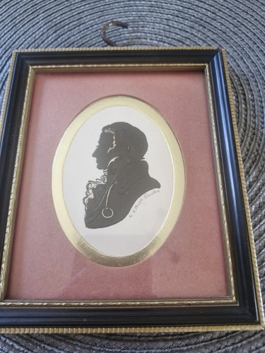 Vintage silhouette portrait - vintage,