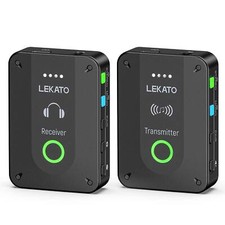LEKATO 2.4G Wireless in Ear Monitor System Transmitter Receiver IEM System 100FT