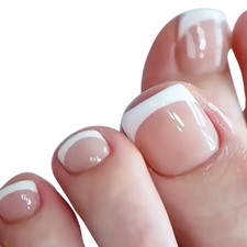 24 Pcs False Toenails French