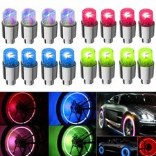 2/4pcs Car Auto Wheel Tire Tyre Air Valve Stem LED Light Caps Cover Accessories