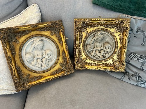 Antique marble cherub - marble,