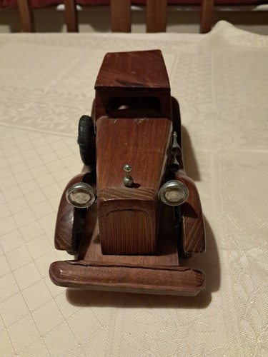 Vintage wooden handmade car - vintage,