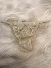 VINTAGE ETIENNE embroidered panties luxury lingerie Intimates RARE NEW size S