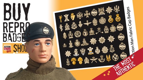 Action man cap badges - cap,