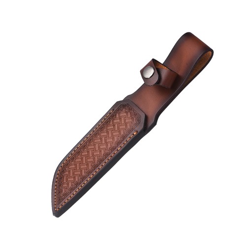 Straight leather knife sheath - knife,