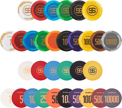 Slowplay poker chip sample set - slowplay,