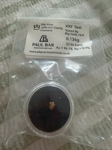 Gold nugget from - nugget, mine