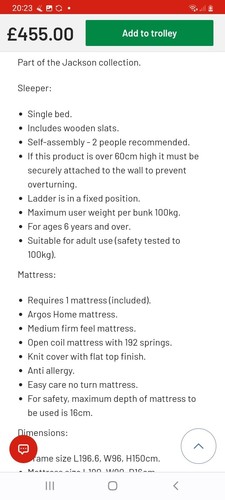 Habitat jackson highsleeper - habitat,