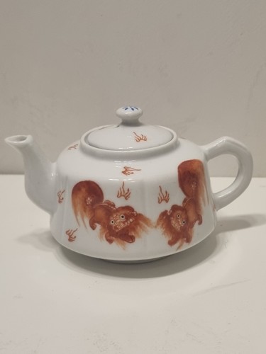 Chinese dragon foo lion teapot - chinese,