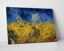 VAN GOGH Wheatfield with Crows Canvas Art Oil Painting Wall Art Print Decor-D105