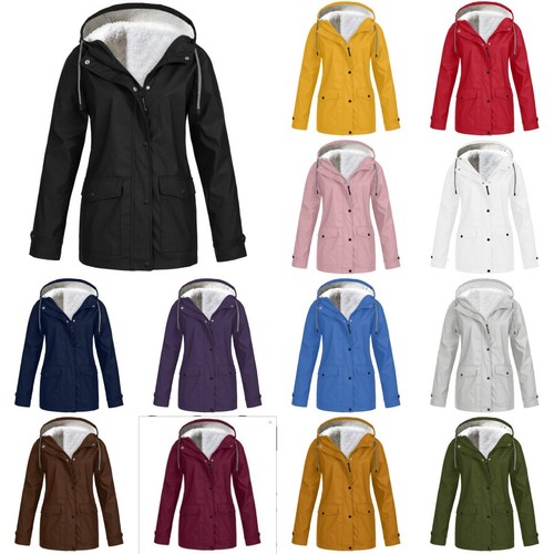 Womens fleece hooded parka - hooded,