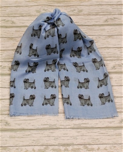 Cairn terrier dog print scarf - cairn,