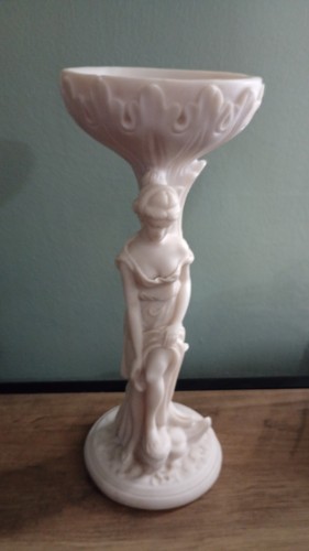 Vintage art deco lady statue - lady,
