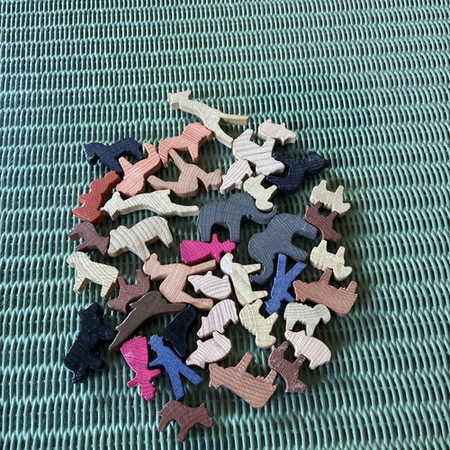 Vintage wooden toys animals - wooden,