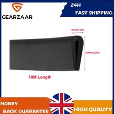 Edge Strip Trim 10m Car Door U-shape Guard Black Seal Rubber