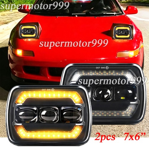 Pair 7x6 5x7 led - led, headlights