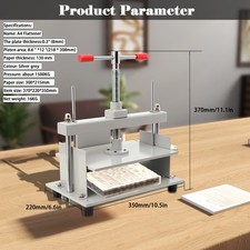A4 Paper Press Machine 1500kg Pressure Bookbinding Press Machine for Banknotes