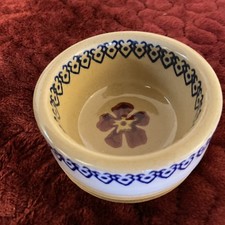 Nicholas Mosse Pottery Trinket Change Sauce Dish Flower  3" Across Clay Ireland