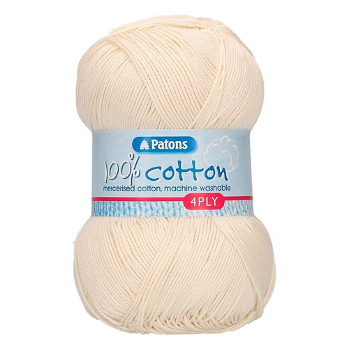 Patons cotton 4ply - 4ply,, cream