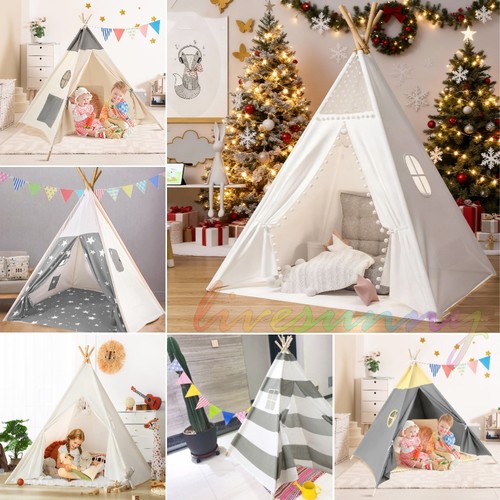 160cm large canvas kids teepee - large,