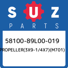 58100-89L00-019 Suzuki Propeller(3x9-1/4x7)(m701) 5810089L00019, New Genuine OEM