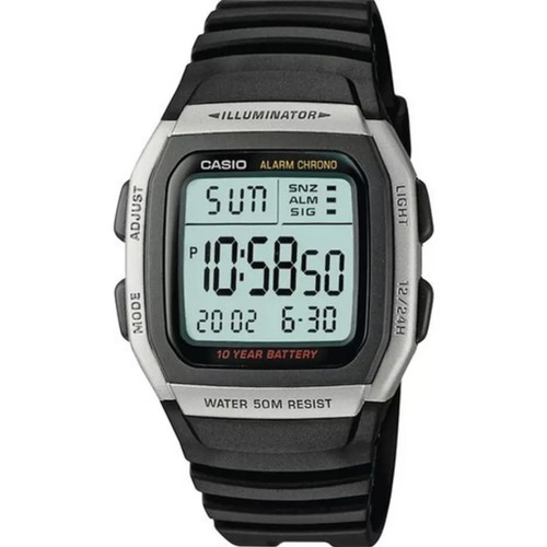 Casio men black resin strap - casio,