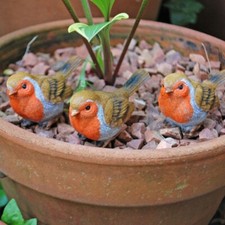 3 Robin Pot Topping Bird