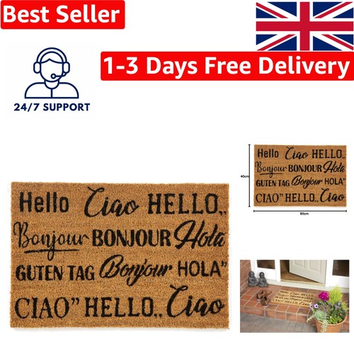 Coir door mat - mat, heavy