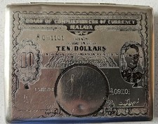 Extremely Rare 1941 Silver Cigarette Case - WW2 Era Collectable - Malaya $10