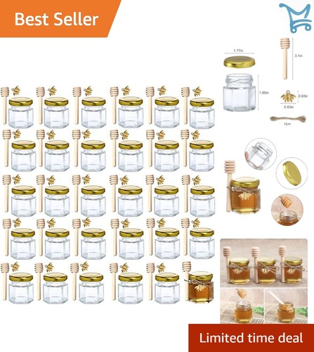 Mini glass honey jars 5oz - mini,
