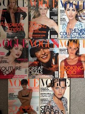 Vogue UK British magazine bundle lot x8 1997 - Helena Christensen Stella Tennant