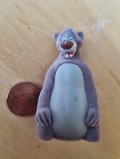 Rare Disney The Jungle Book Fuzzy Baloo Bear Action Figure Figurine Doll Toy