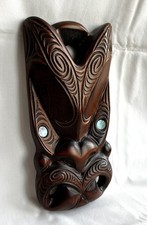 Vintage Maori Hand Carved Mask
