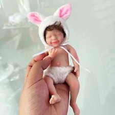 Mini Silicone Baby Dolls with Real Life Tiny Baby Doll, Soft Body, 6 Inch