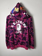 BAPE Shark Hoodie Pink Camo