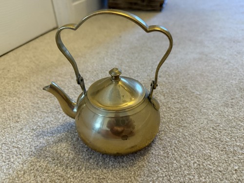 Brass heavy kettle ornament - heavy,