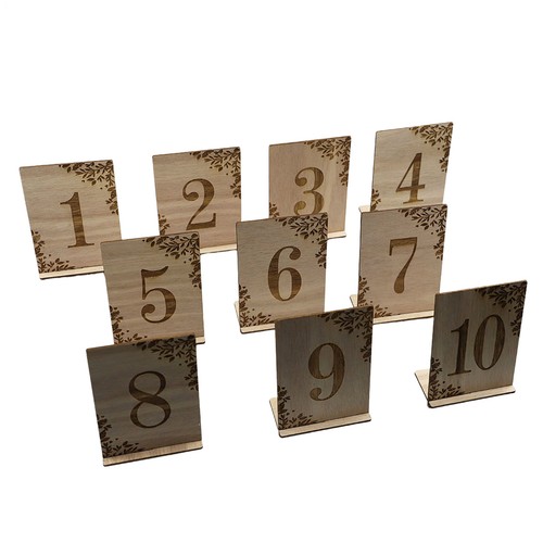Wooden table numbers - wooden,