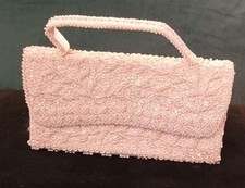 Vintage Mid-Century White Bead